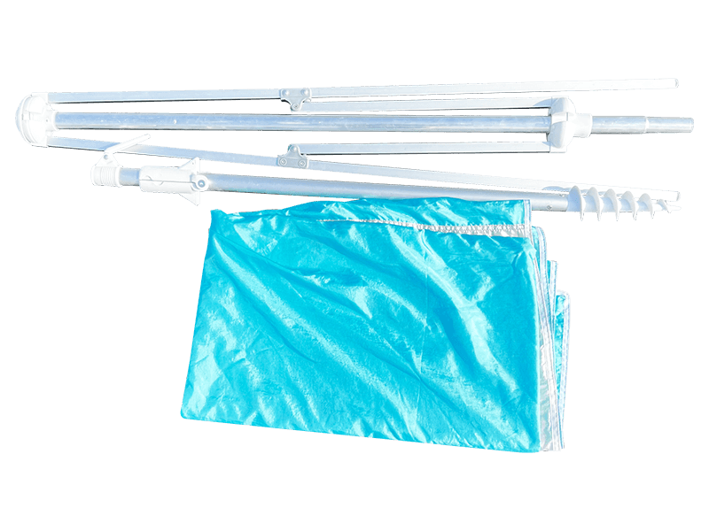 2.8*2.4M 2-Ribbed Decorative Beach Umbrella