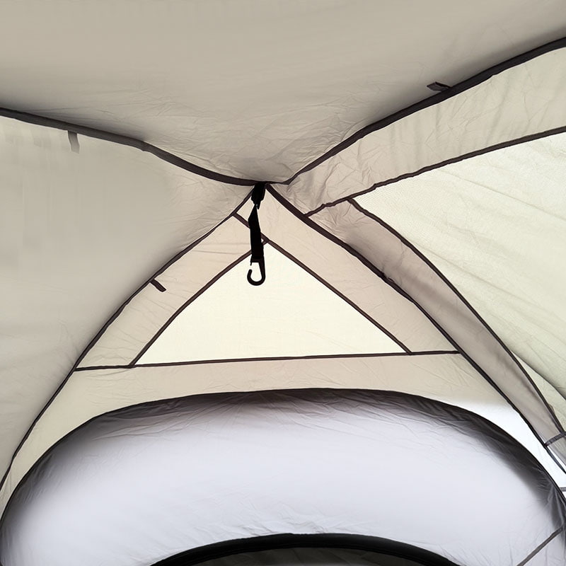 Outdoor Camping Double-Layer Tent That Connects To The Rear Of A Vehicle
