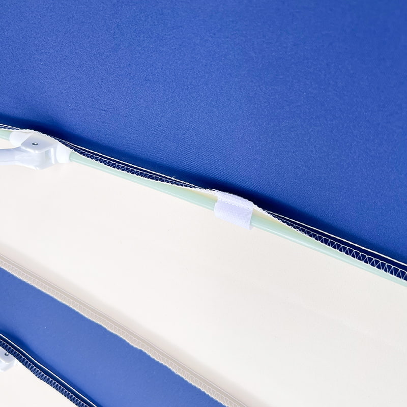 2.5M Blue And White Patchwork Pagoda Umbrella