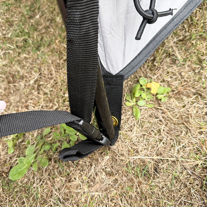 Outdoor Camping Double-Layer Tent That Connects To The Rear Of A Vehicle