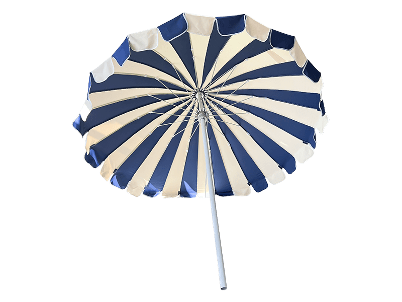 2.5M Blue And White Patchwork Pagoda Umbrella