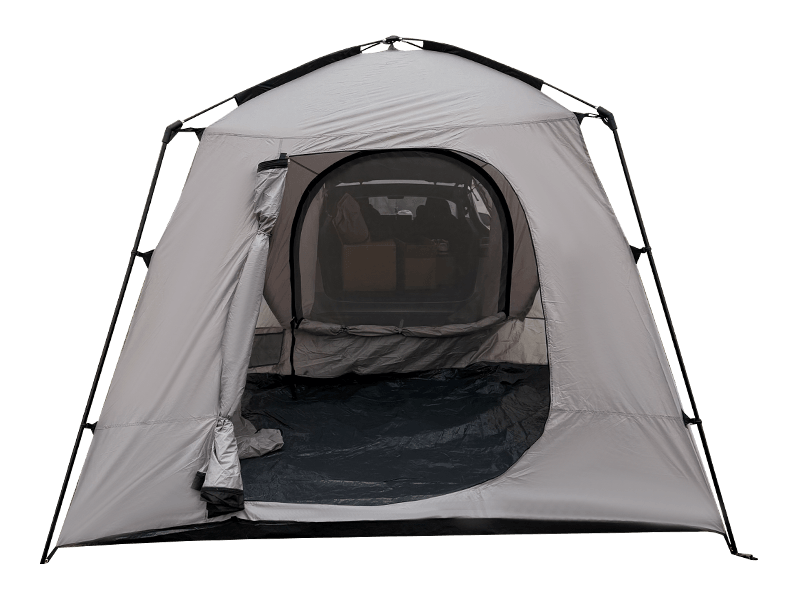 Outdoor Camping Double-Layer Tent That Connects To The Rear Of A Vehicle