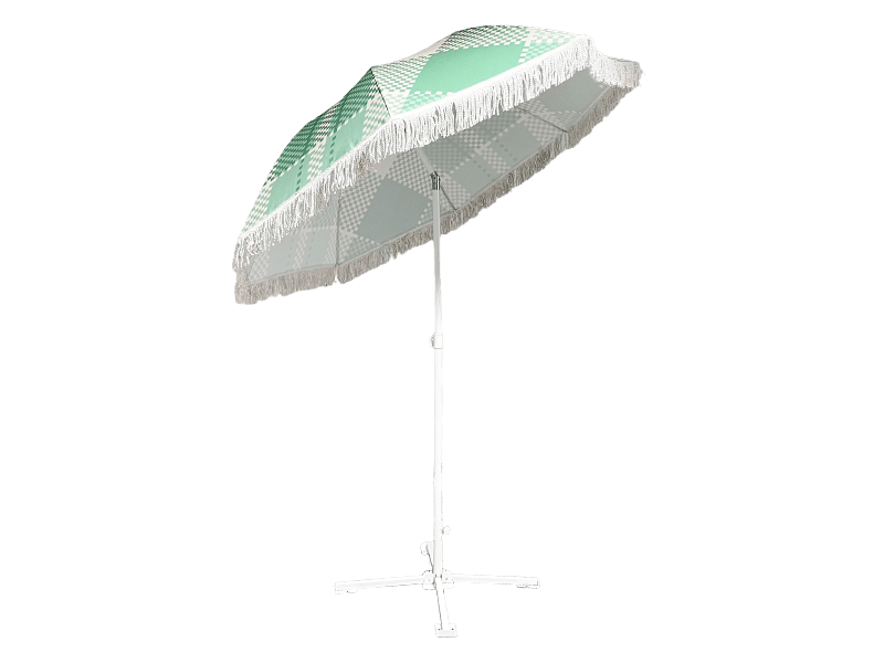 Multi-Colored Tassel Umbrella Multi-Colored Tassel Umbrella