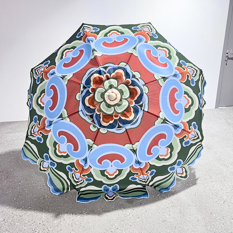 Multi-Colored Tassel Umbrella Multi-Colored Tassel Umbrella