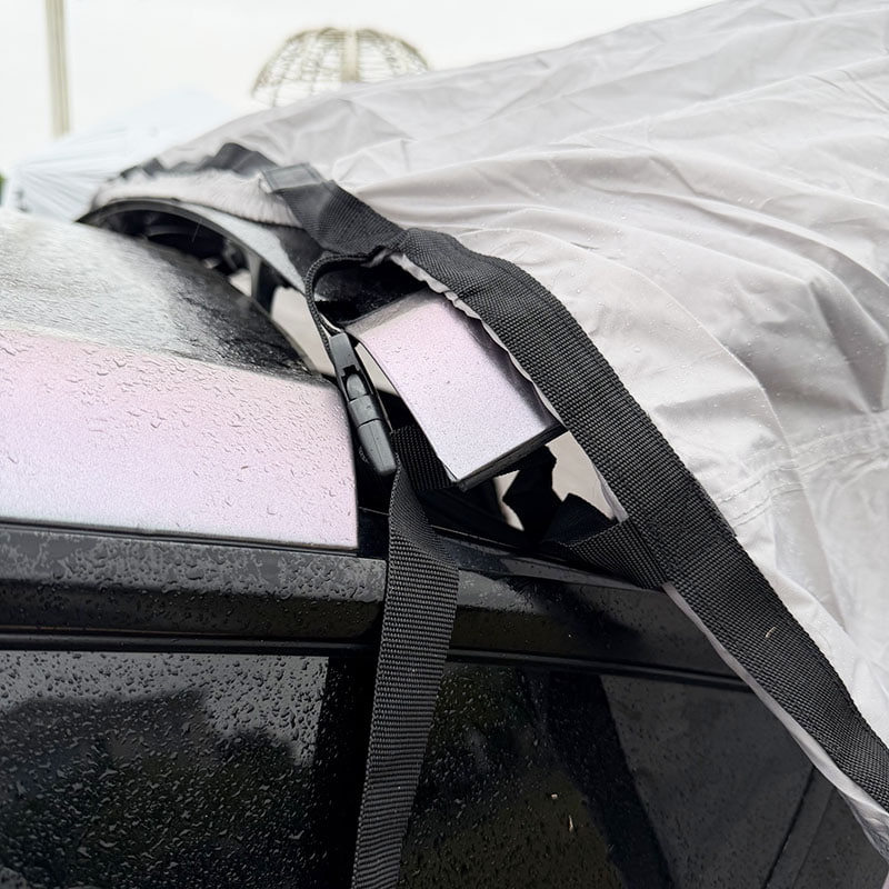 Outdoor Camping Double-Layer Tent That Connects To The Rear Of A Vehicle