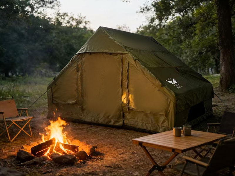 Smal Size Military Green Inflatable Camping Tent Smal Size Military Green Inflatable Camping Tent