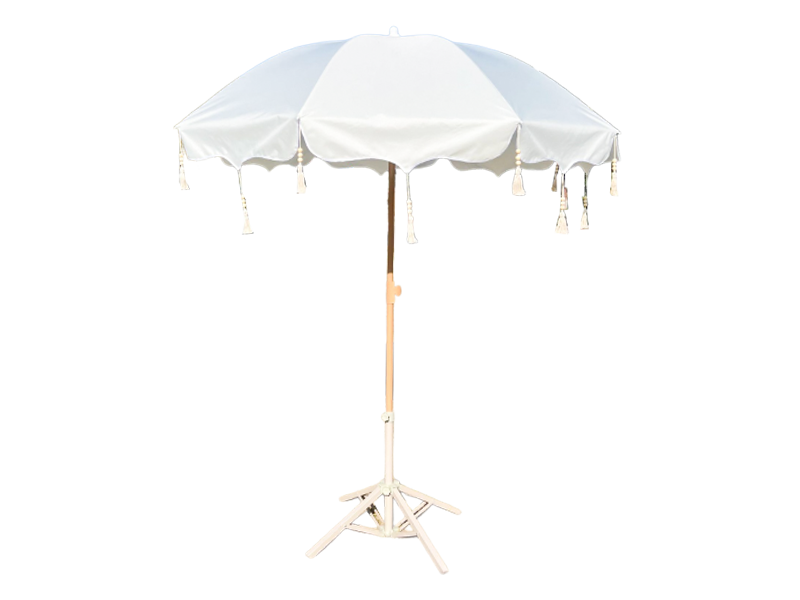 Trendy Retro Pendant Tassel Umbrella For Outdoor Use
