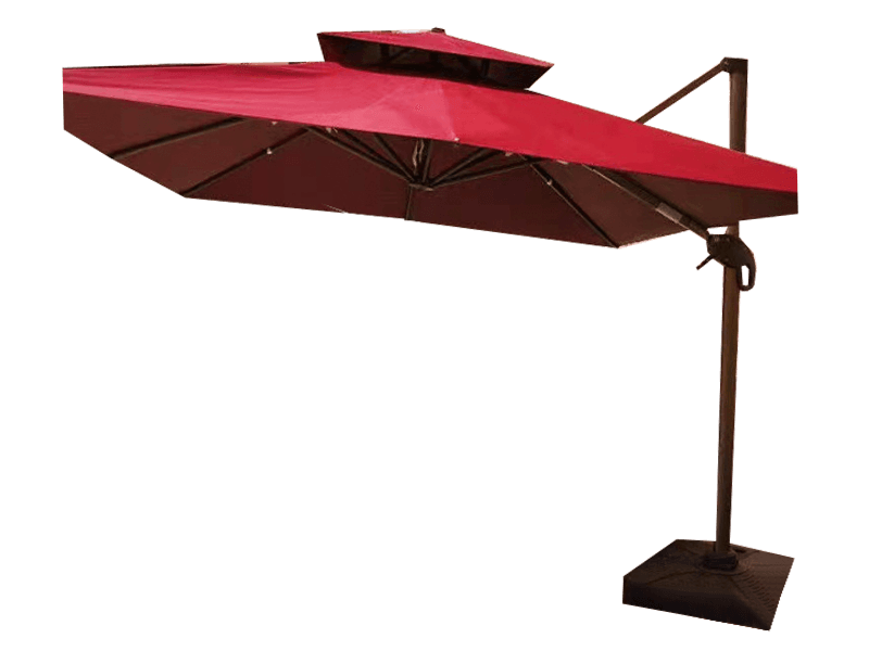 Outdoor Luxury Double Top Aluminum Alloy Umbrella