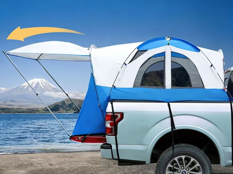 Fishing and Camping Tent for Pickup Truck Bed